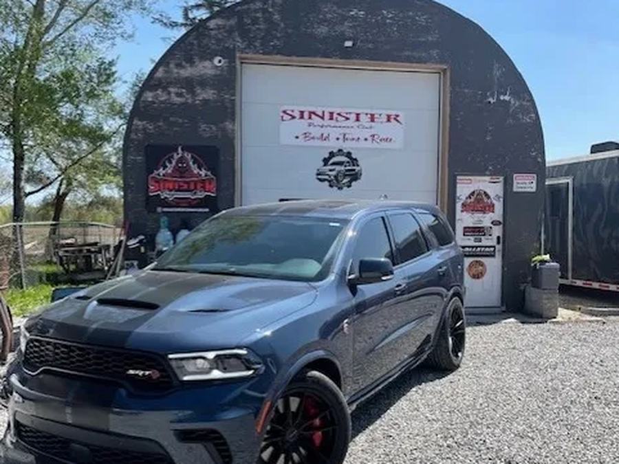 Cliff's Durango outside the shop